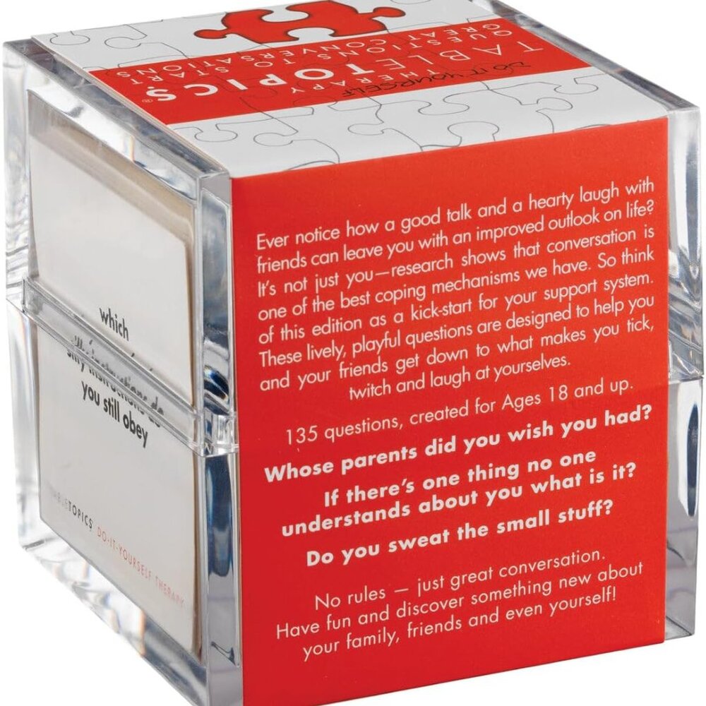 TableTopics Do-It-Yourself Therapy Question Card Game - Picture 2 of 4